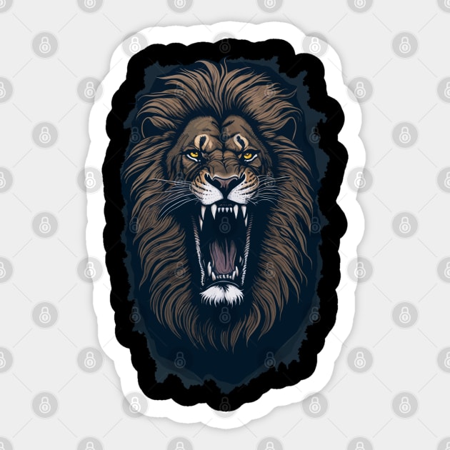 Lion face Sticker by remixer2020